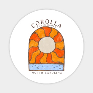 Corolla, NC Summertime Vacationing Burning Sun Magnet